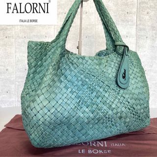 FALORNI - 【FALORNI】イントレチャート エメラルド ラムレザー F875