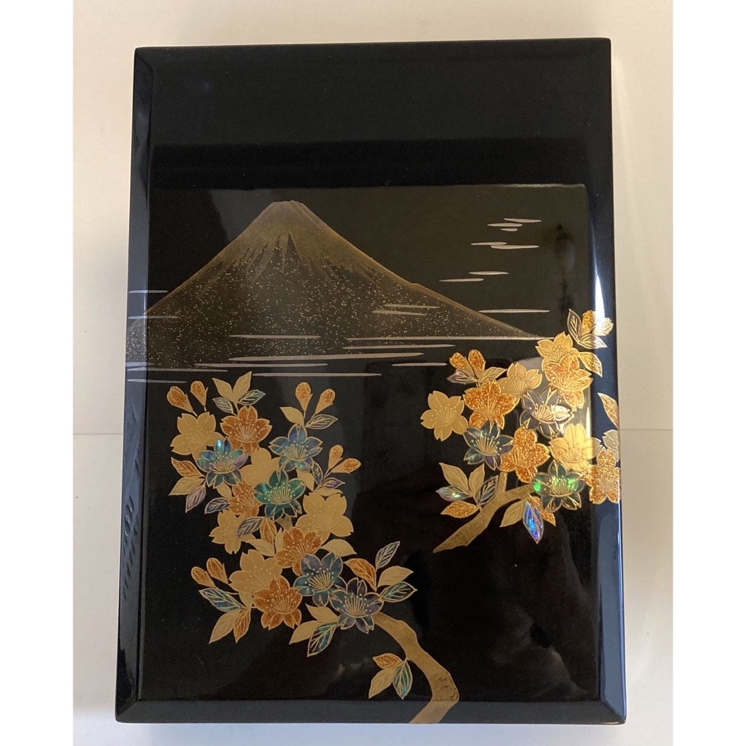 文箱 蒔絵 富士山 桜 文入れ 小物入れ 伝統工芸品 漆器の通販 by aki's