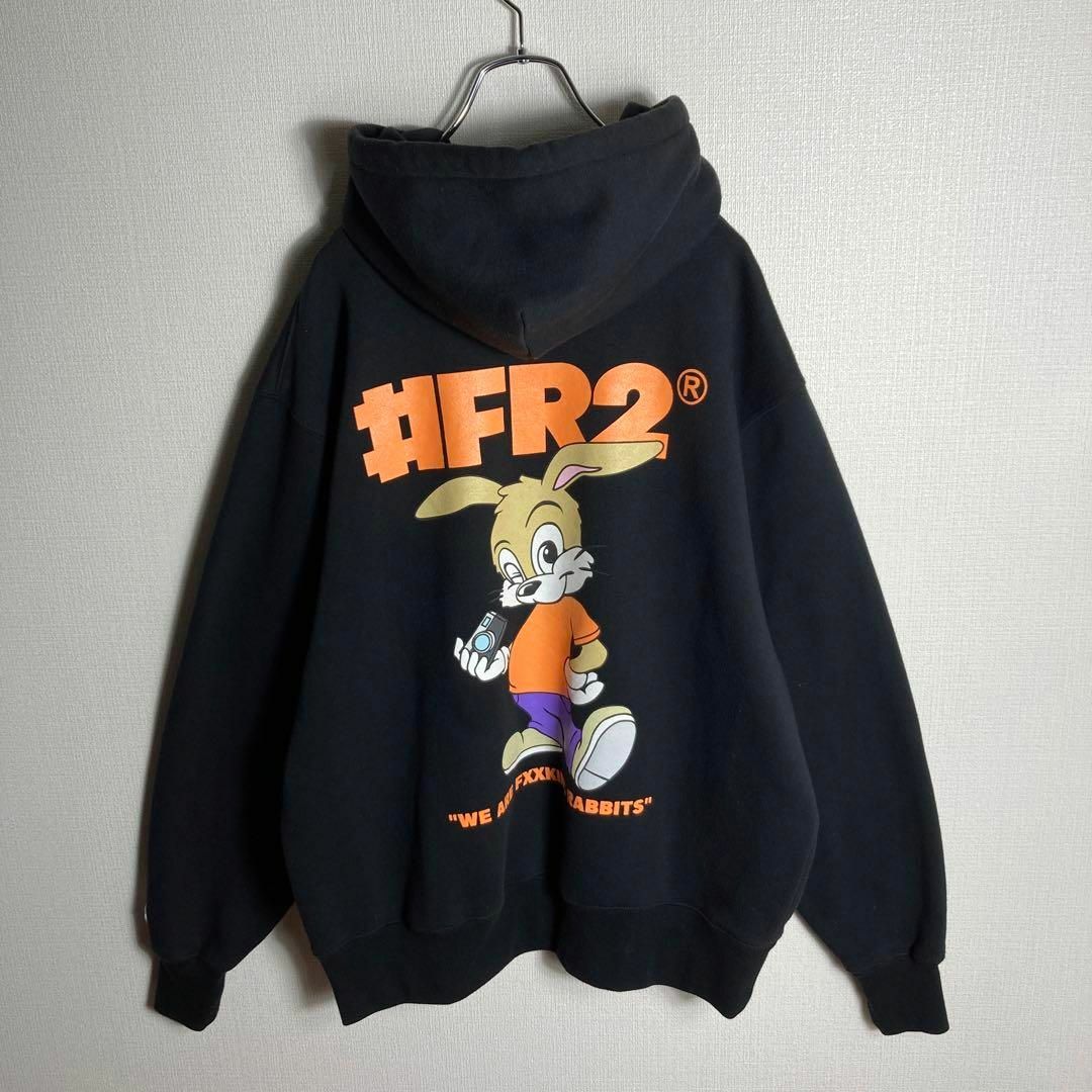 【コムドットゆうた着用モデル】FR2 × HUF　限定コラボパーカー　ゆるダボ