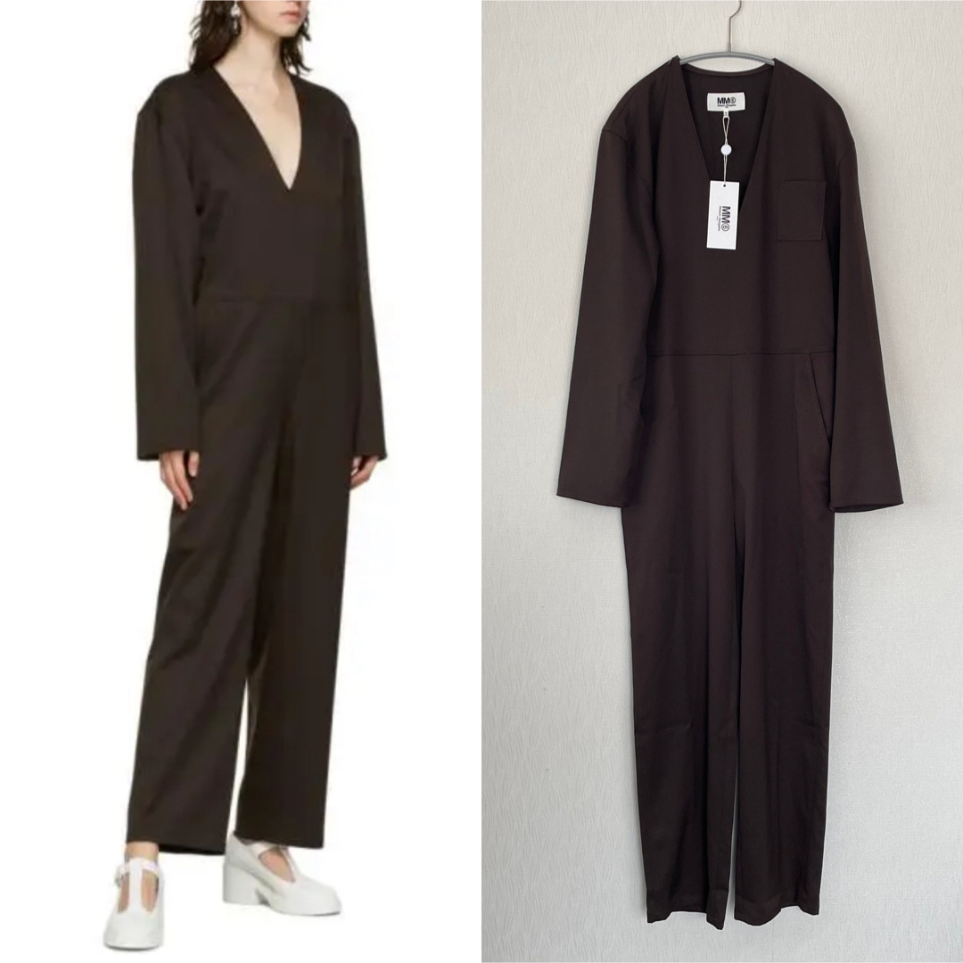 【新品】MM6 MaisonMargiela ブラウン オールインワン | フリマアプリ ラクマ