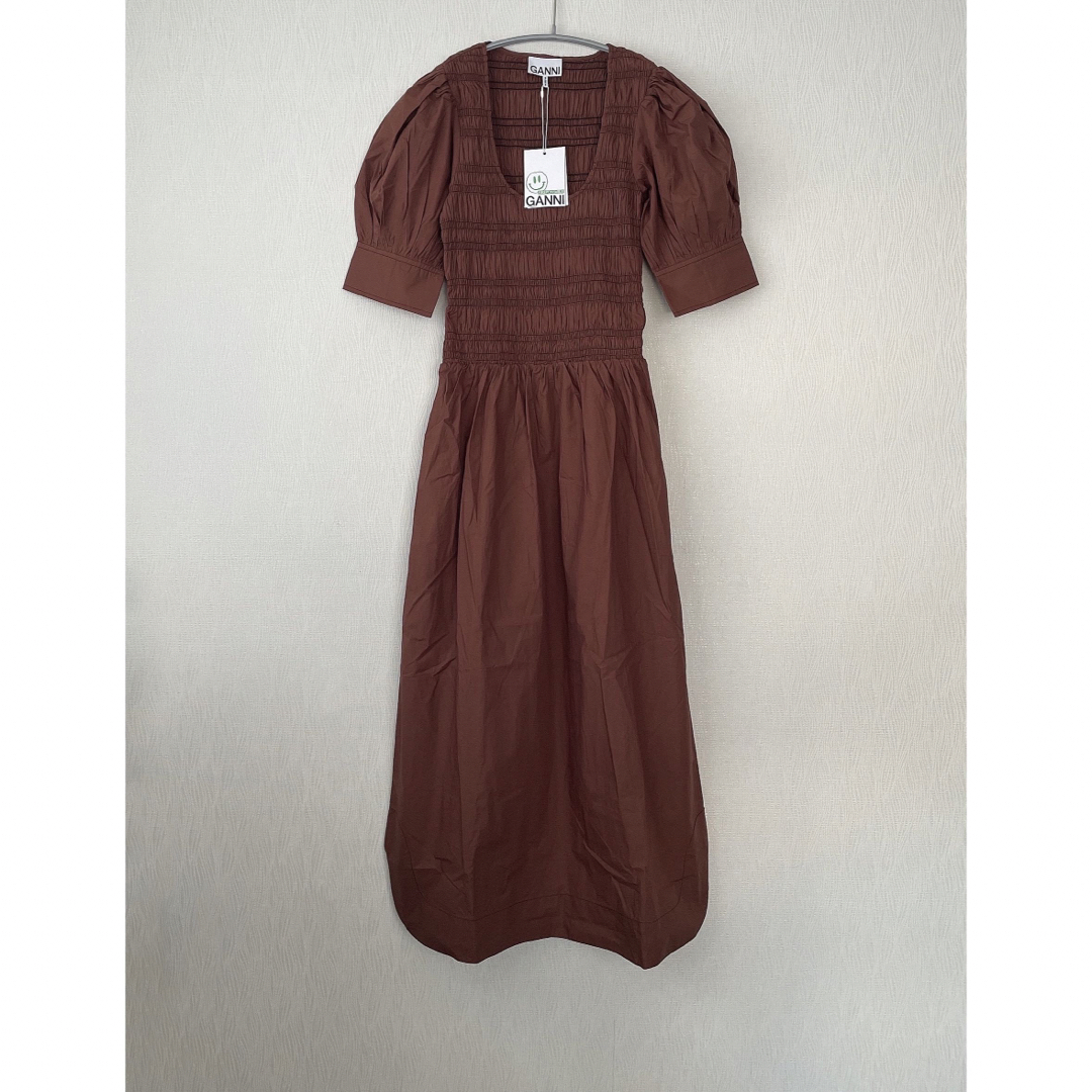 Adam et Rope' - 【新品】GANNI ガニー ブラウン 半袖 ロング