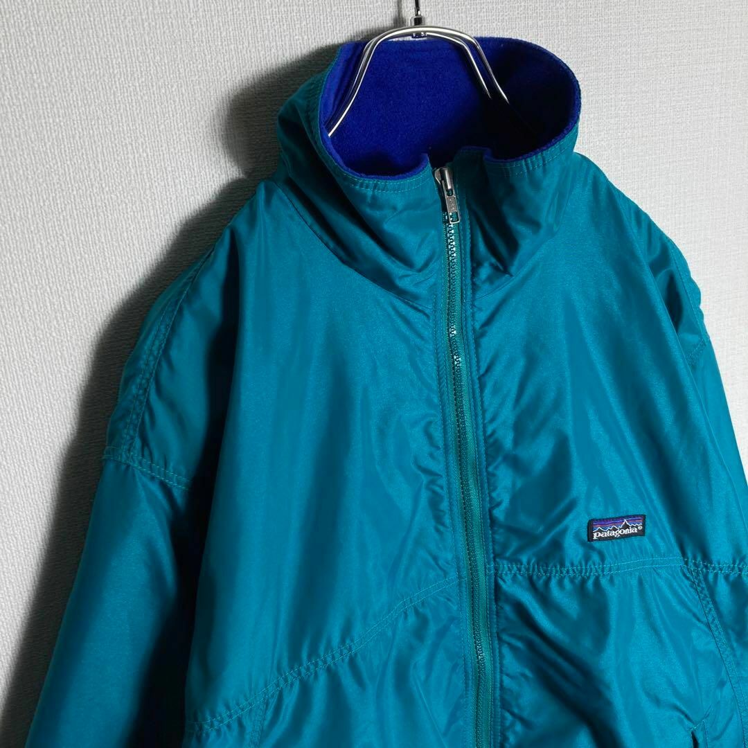 【リバーシブル】patagonia ワンポイントロゴフリースジャケット