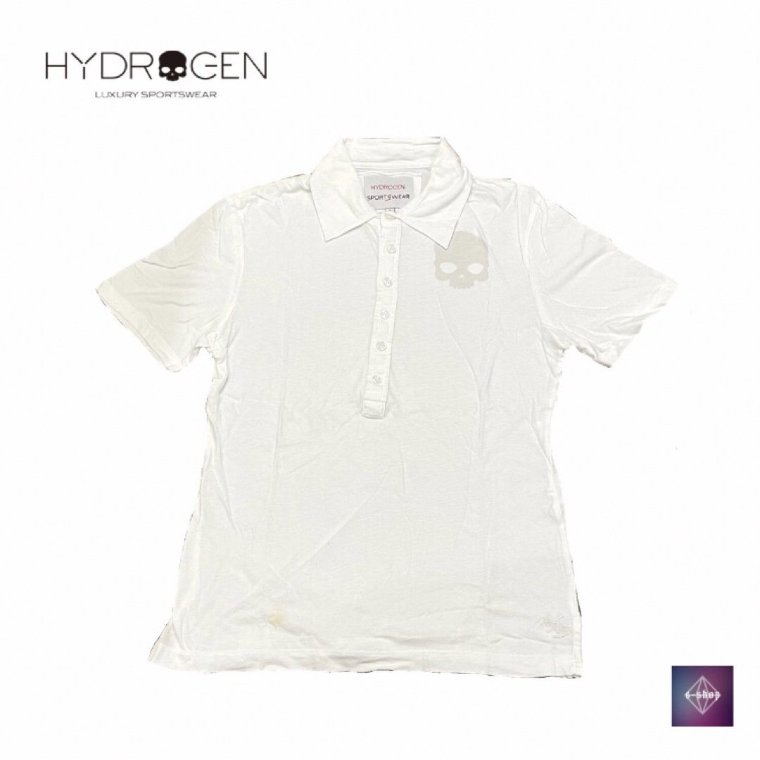 HYDROGEN ハイドロゲン ポロシャツトップス ホワイト M - ポロシャツ