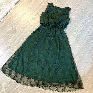 【美品】結婚式　ドレス　ワンピース(ミディアムドレス)