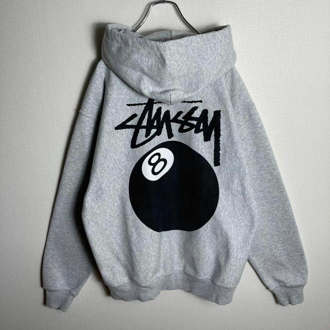 STUSSY - 【極美品】ステューシー 8ボール フルジップパーカー 入手