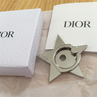 クリスチャンディオール(Christian Dior)のクリスチャンディオール　スマートフォンリング　星形　スターリング(ノベルティグッズ)