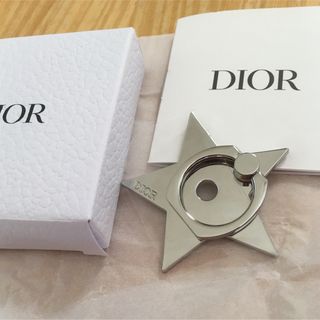 クリスチャンディオール(Christian Dior)のクリスチャンディオール　スマートフォンリング　星形　スターリング(ノベルティグッズ)