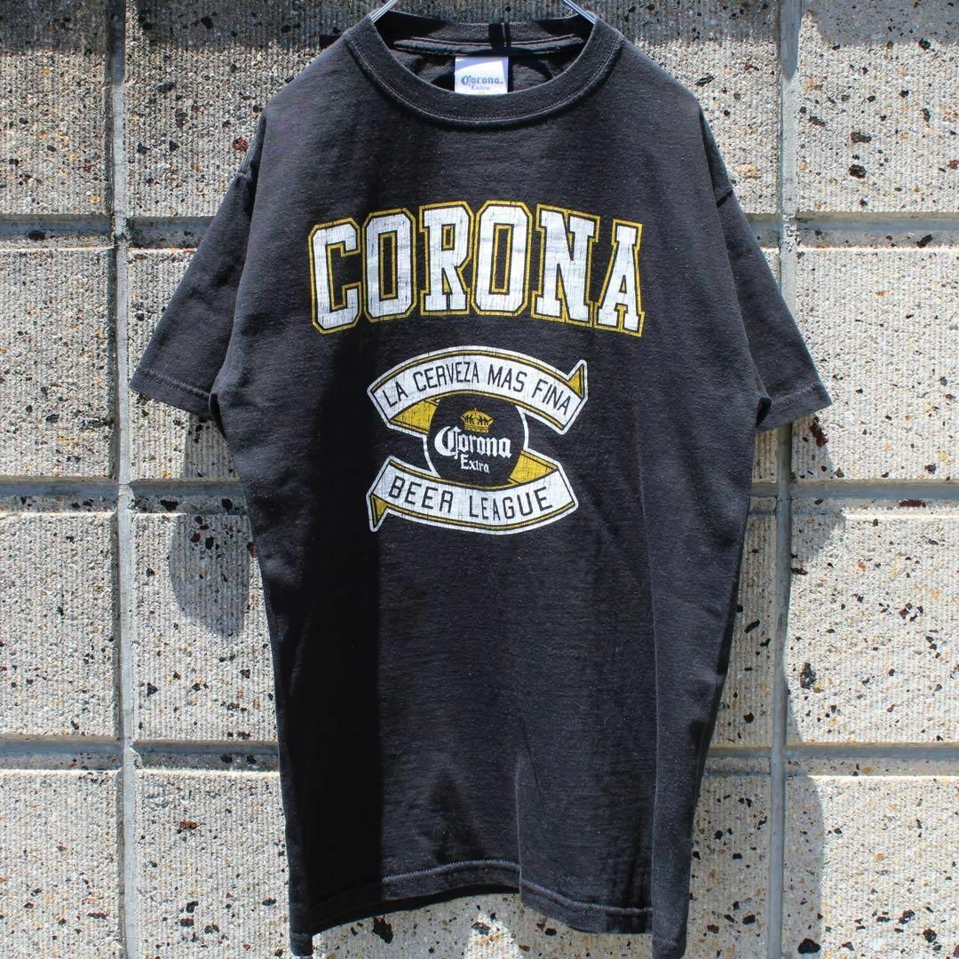 コロナ(コロナ)のCorona Extra BEER ラベルロゴ オフィシャル 古着 Tシャツ メンズのトップス(Tシャツ/カットソー(半袖/袖なし))の商品写真