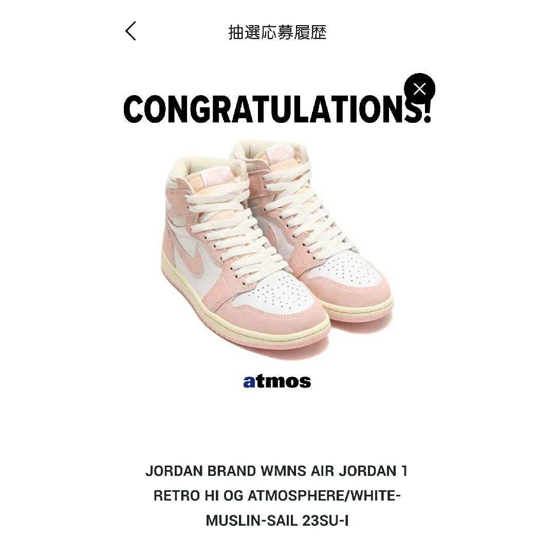 Jordan Brand（NIKE）(ジョーダン)の新品未使用/AIR JORDAN1RETRO HI OG/WASHED PINK メンズの靴/シューズ(スニーカー)の商品写真