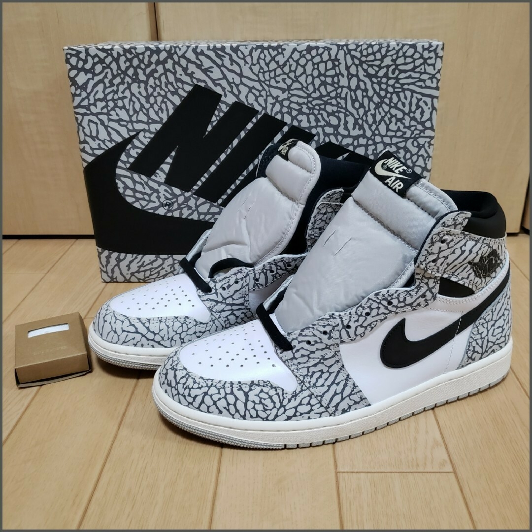 新品未使用】AirJordan1HighOGジョーダン1/ホワイトセメント27