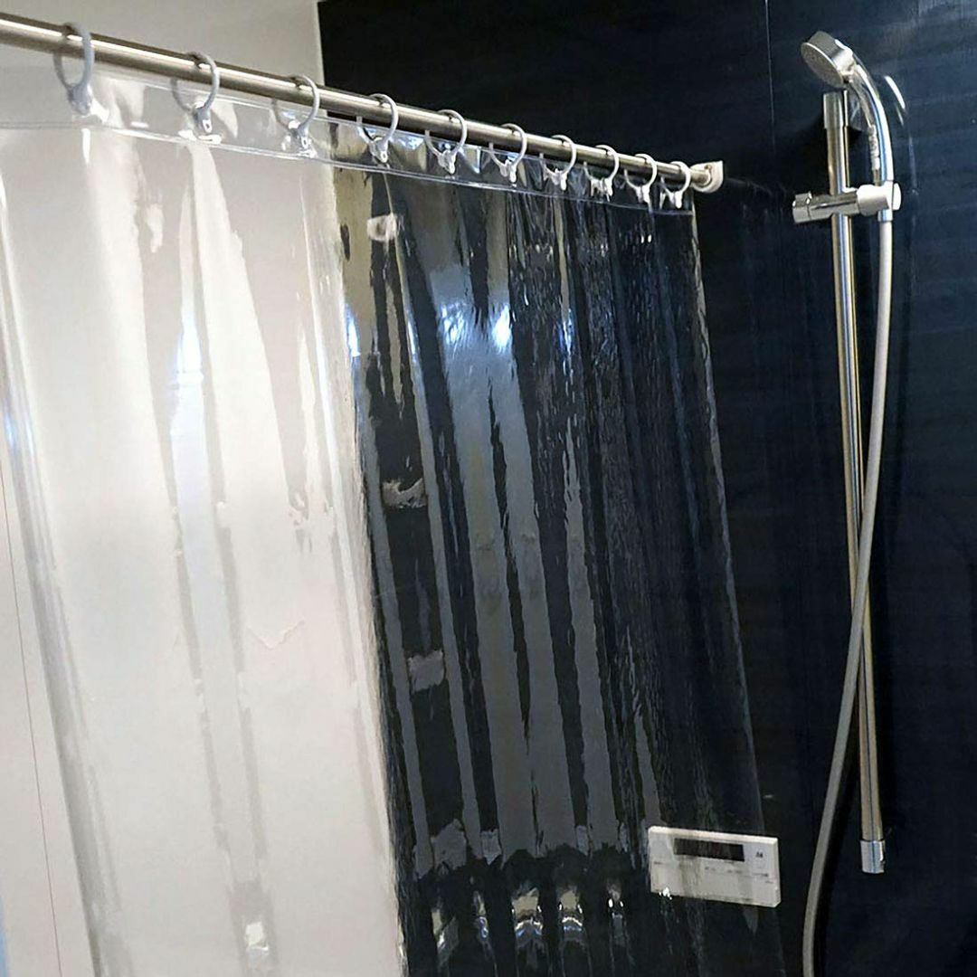 透明シャワーカーテン 135×150 日本製