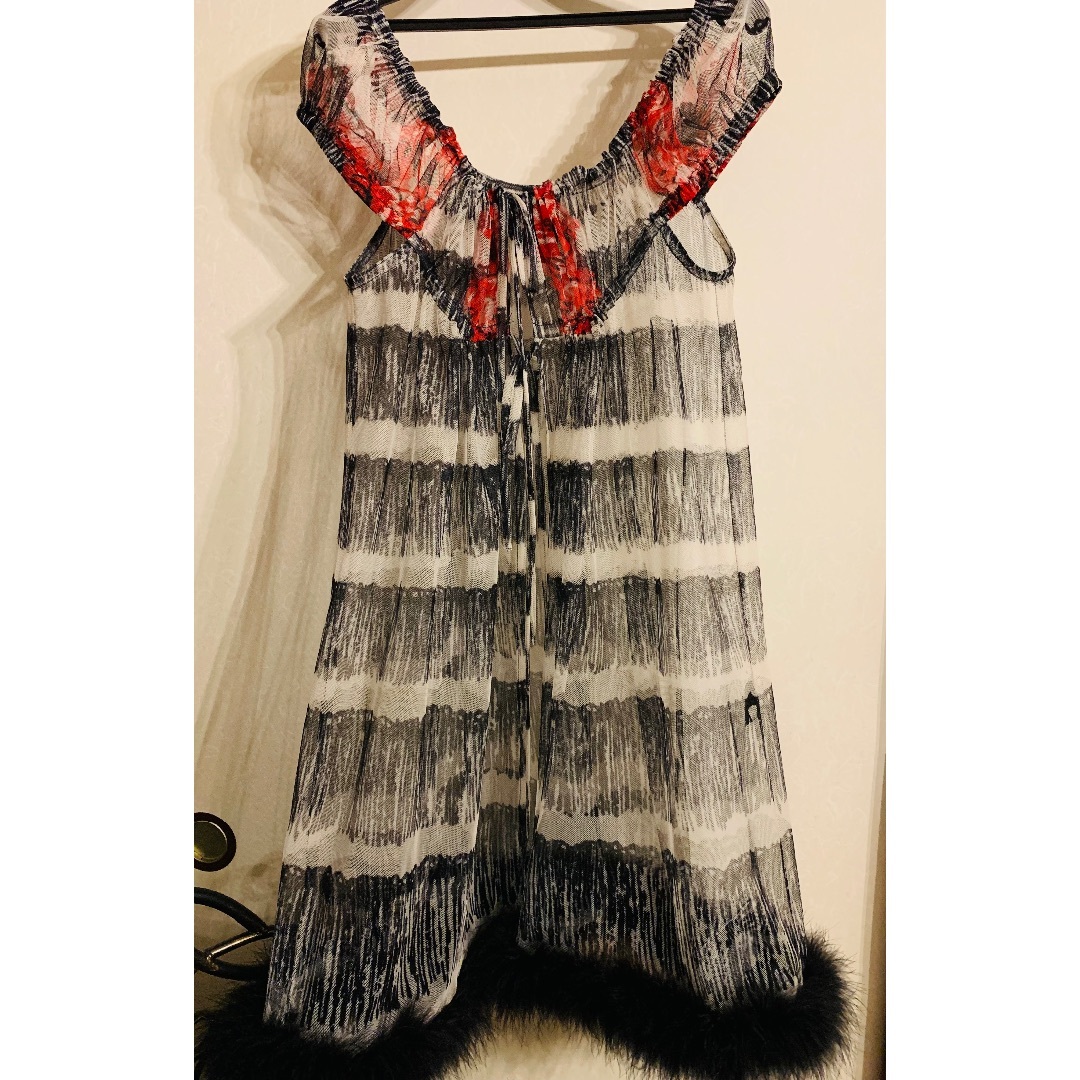 ANNA SUI - ANNA SUI アナスイ　チュール×ファー　パフスリーブ　羽織り