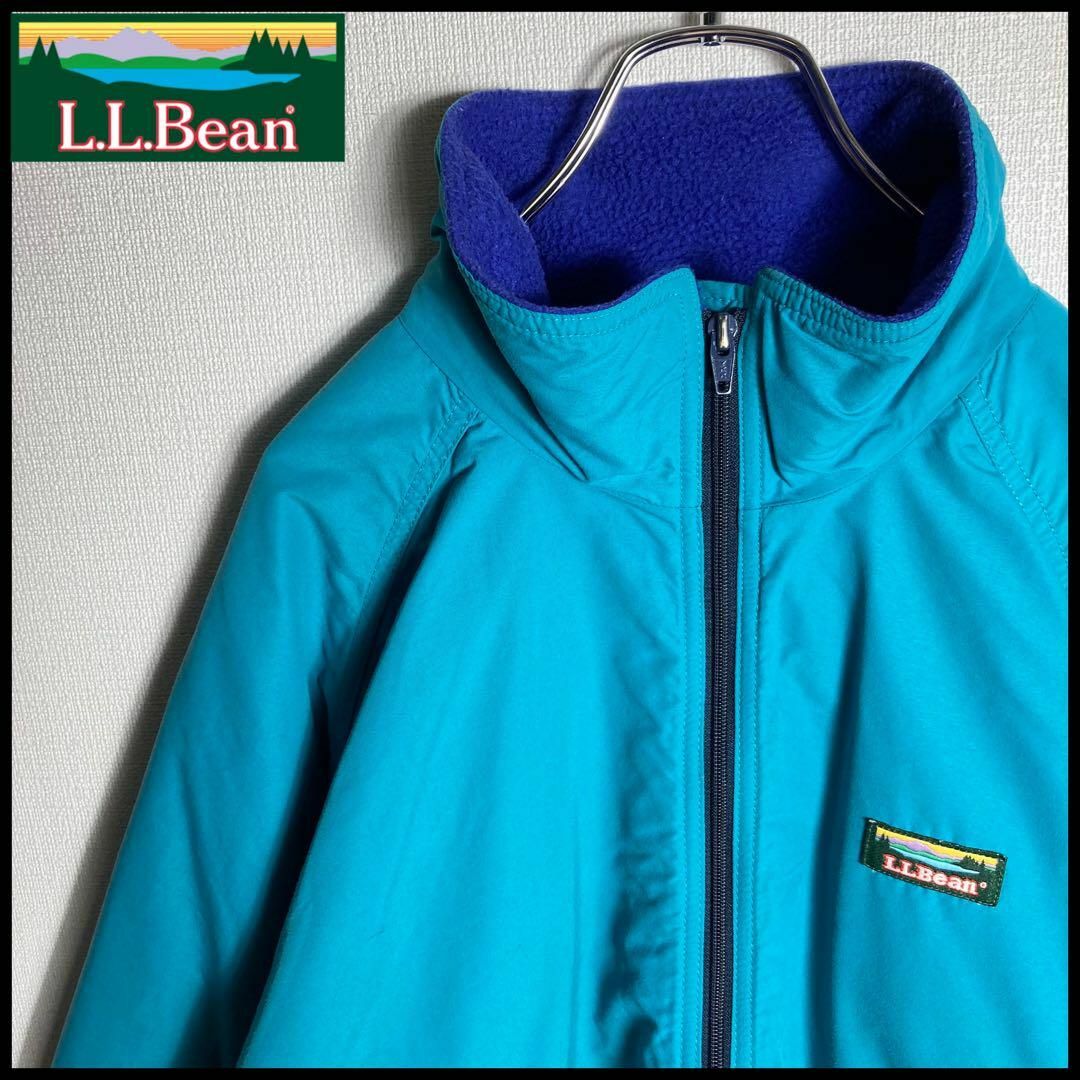 希少 L.L.BEAN フリース USA製 エルエルビーン llbeen ブルー