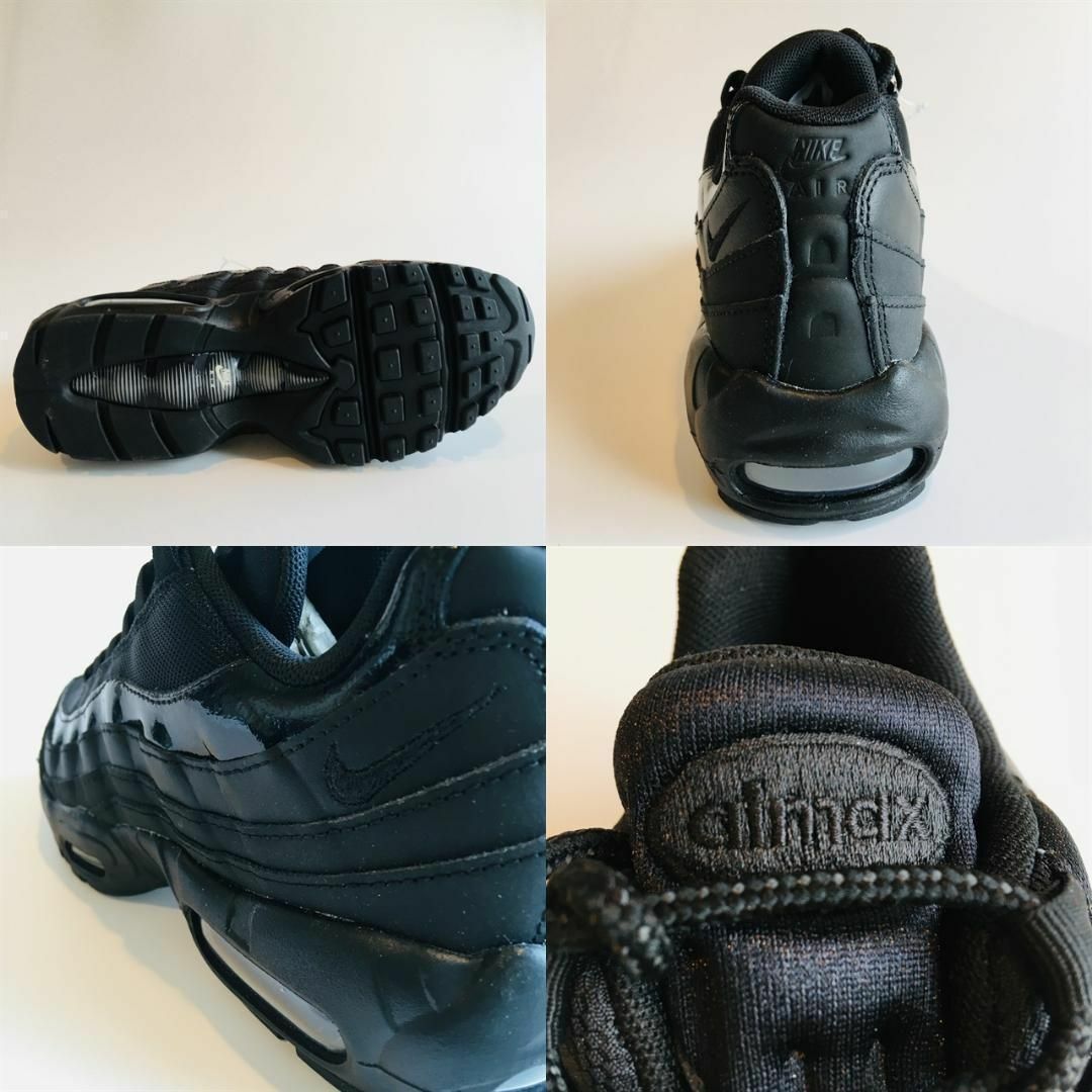 NIKE(ナイキ)の新品 ナイキ ウィメンズ エアマックス95黒 ブラック 22.5cm Y-526 レディースの靴/シューズ(スニーカー)の商品写真