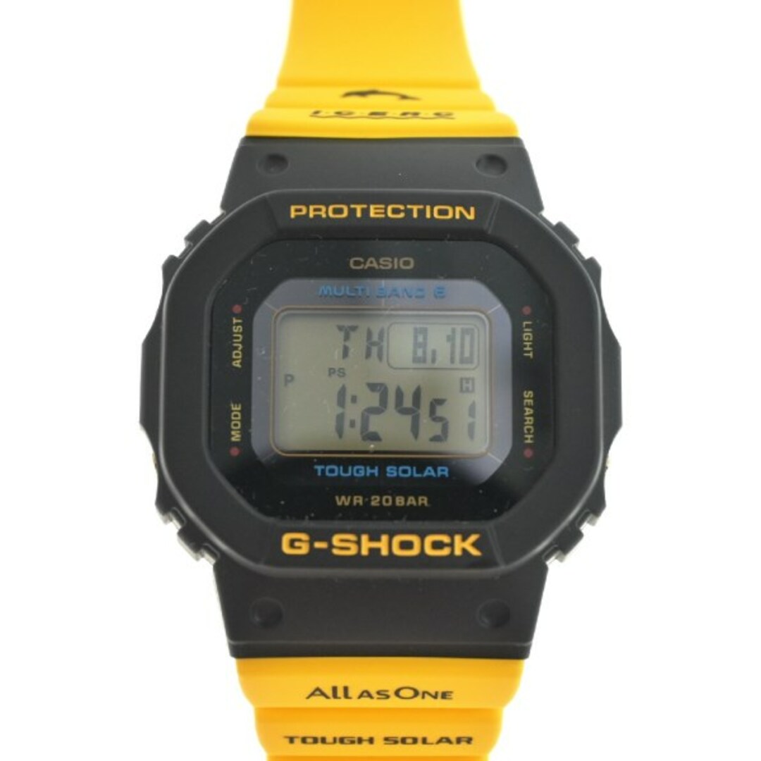 CASIO G-SHOCK カシオジーショック 腕時計 - 黄x黒 【古着】【中古】の