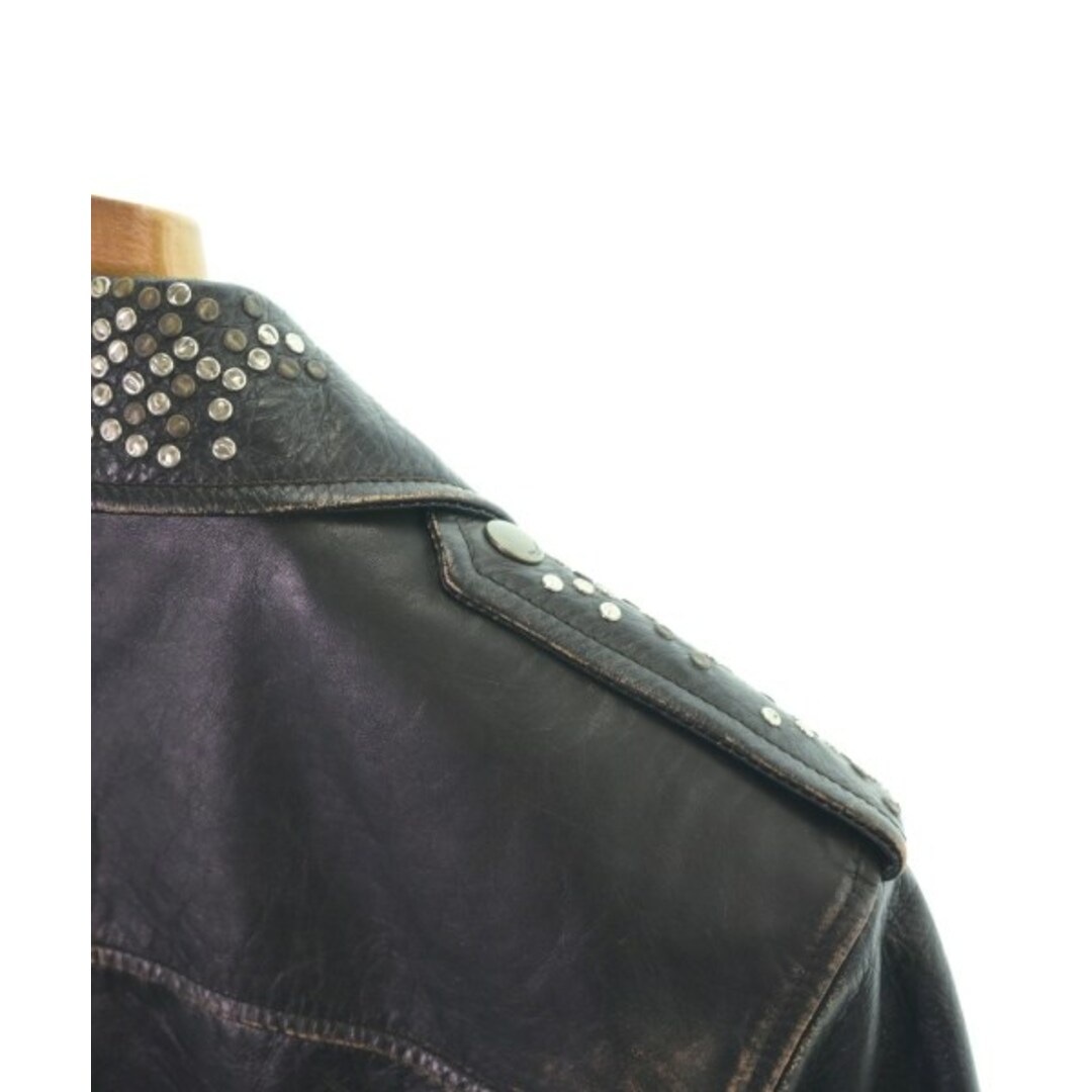 SAINT LAURENT PARIS ライダース 46(M位) 黒 【古着】【中古】 メンズのジャケット/アウター(ライダースジャケット)の商品写真