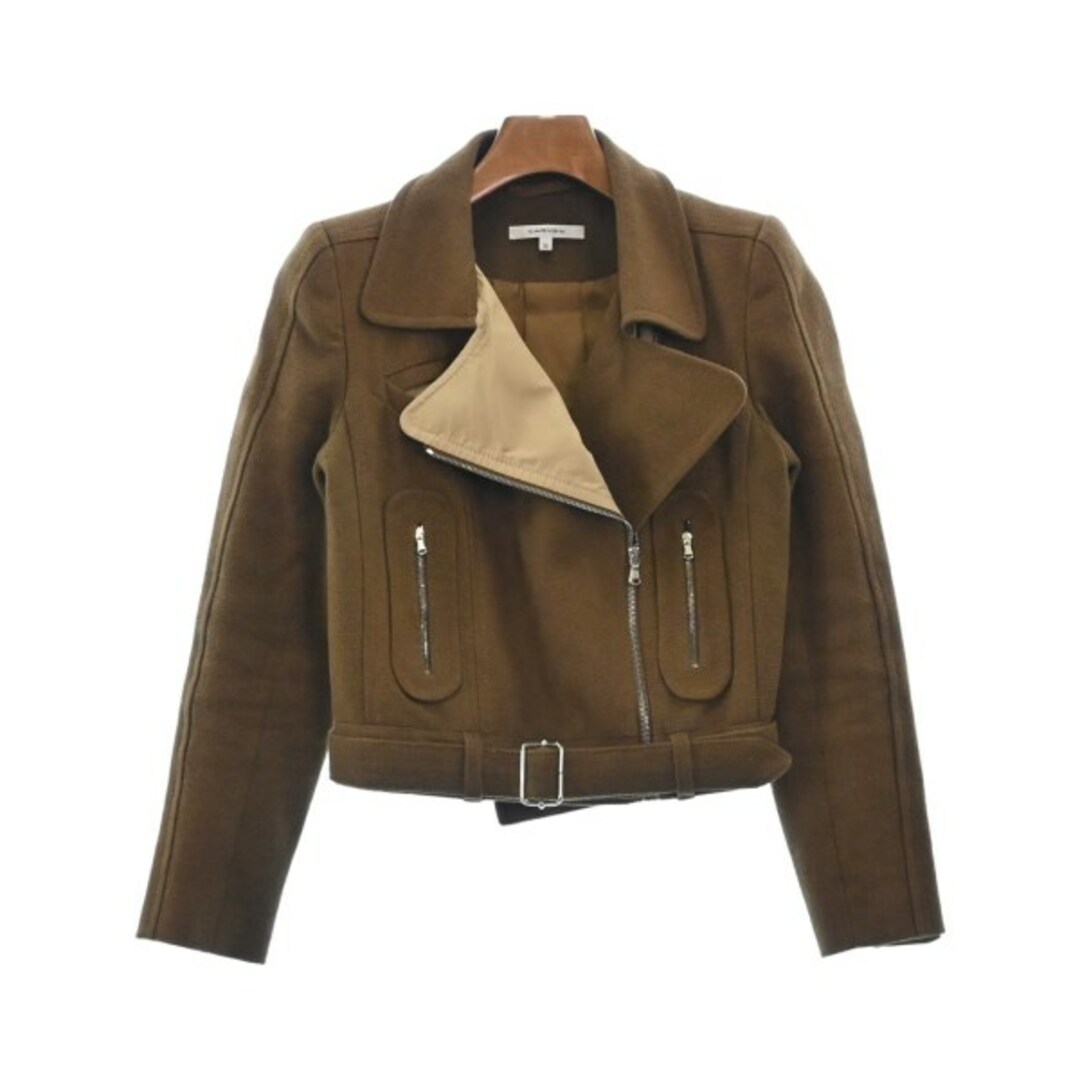 CARVEN カルヴェン ライダース 36(XS位) 茶 【古着】ジャケット/アウター