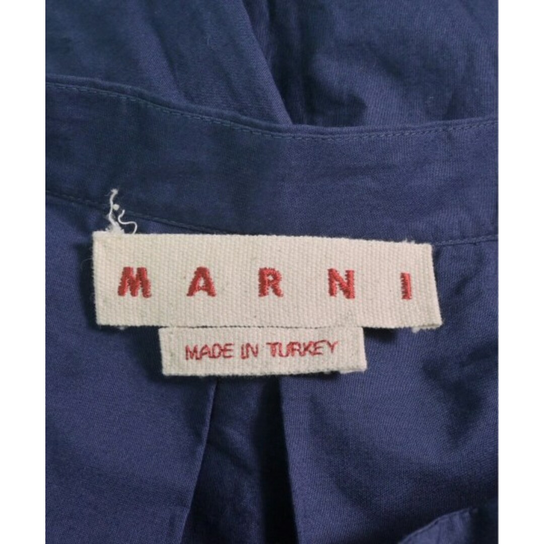 MARNI マルニ ひざ丈スカート 36(XS位) 紺