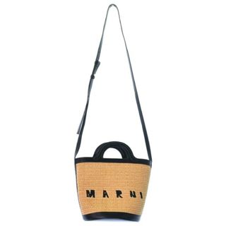 マルニ(Marni)のMARNI マルニ ショルダーバッグ - ベージュx黒 【古着】【中古】(ショルダーバッグ)