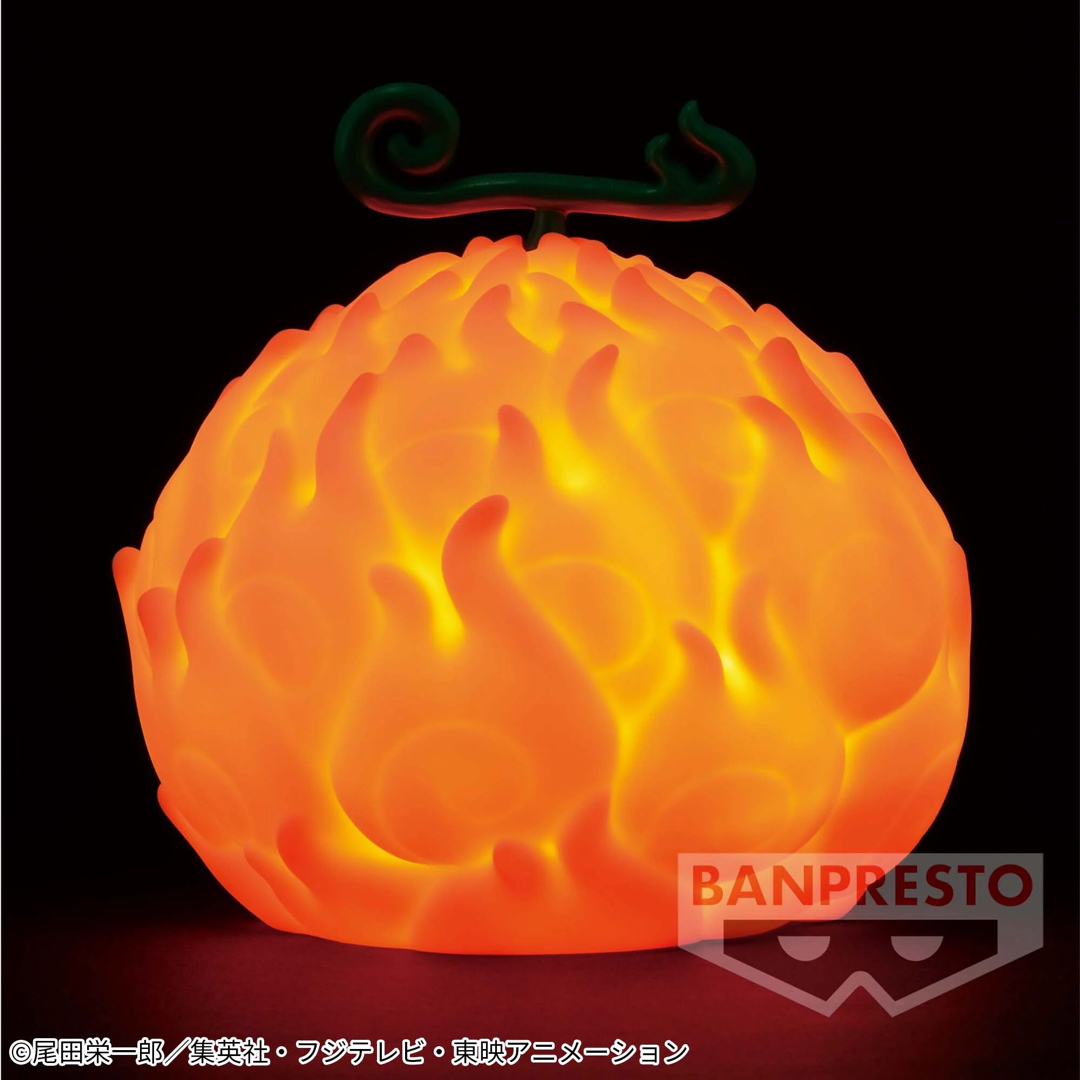 BANPRESTO - ワンピース 悪魔の実ルームライト-ゴムゴムの実 メラメラ ... ワンピース 悪魔の実ルームライト メラメラの実&ゴムゴムの実 4体セット