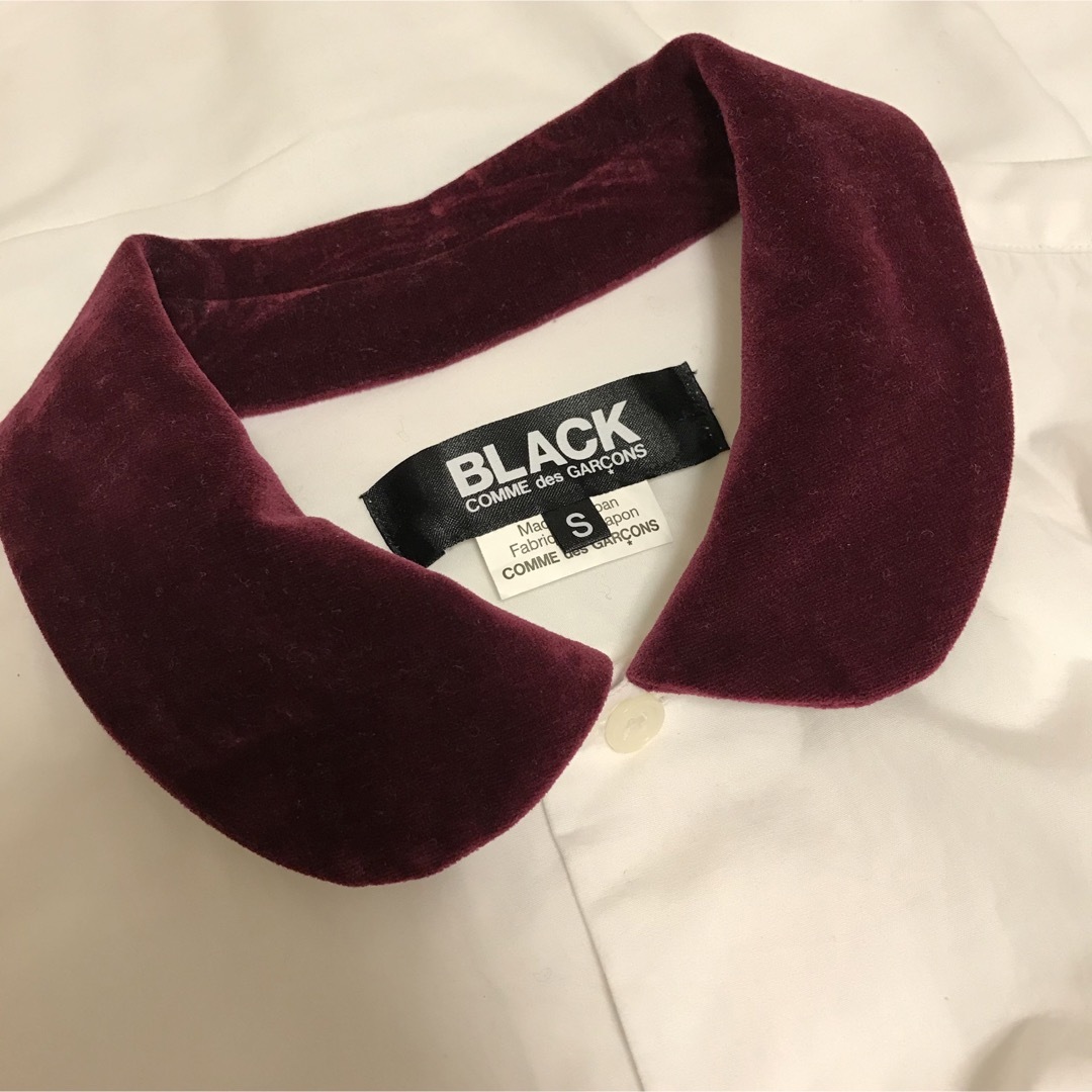 BLACK COMME des GARCONS(ブラックコムデギャルソン)のBLACK COMME des GARCONS 丸襟 シャツ コムデギャルソン レディースのトップス(シャツ/ブラウス(長袖/七分))の商品写真