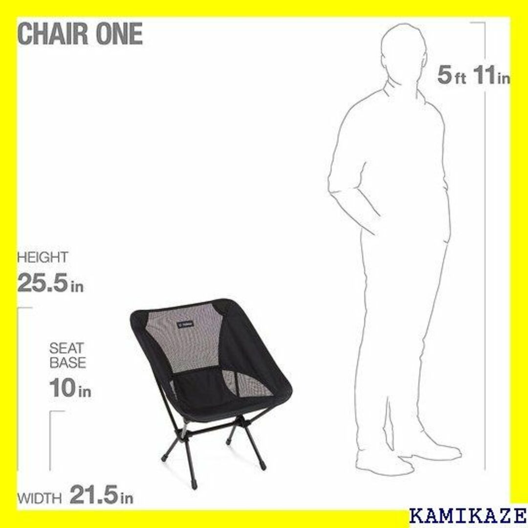 ☆送料無料 HELINOX CHAIR ONE BLACK/BLUE 1705 スポーツ/アウトドアのスポーツ/アウトドア その他(その他)の商品写真