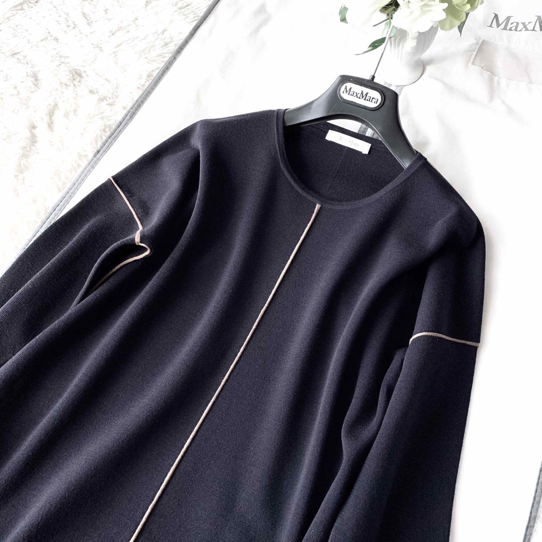 Max mara 白タグ　花モチーフワンピース