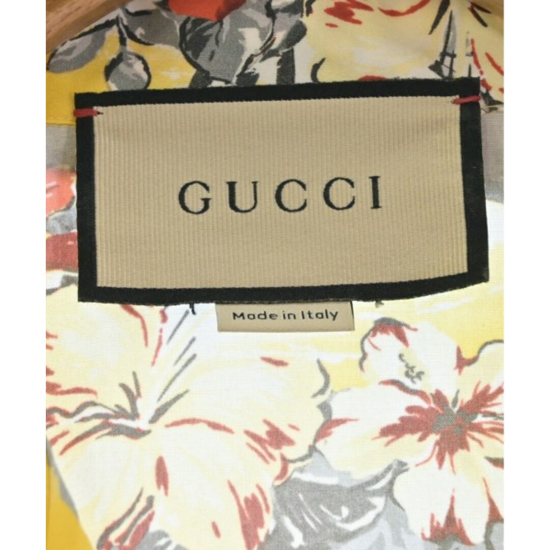 Gucci(グッチ)のGUCCI グッチ カジュアルシャツ 48(L位) 黄xグレーx赤等(総柄) 【古着】【中古】 メンズのトップス(シャツ)の商品写真