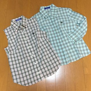 バーバリー(BURBERRY)のバーバリー ブルーレーベル 38 ブラウス ノバチェック (シャツ/ブラウス(半袖/袖なし))