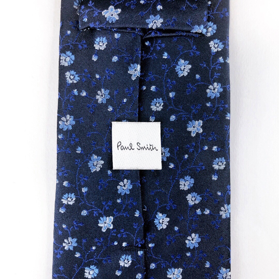 Paul Smith - ポールスミス ネクタイ 花柄 ネイビー系の通販 by なし