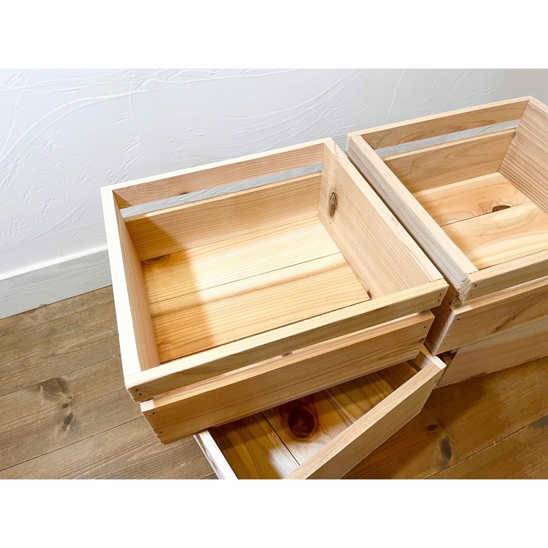 りんご箱 専用 収納小箱 4箱セット / 引出し 木箱 小物入れ 陳列 りんご箱 専用 収納小箱 4箱セット / 引出し 木箱 小物入れ 陳列