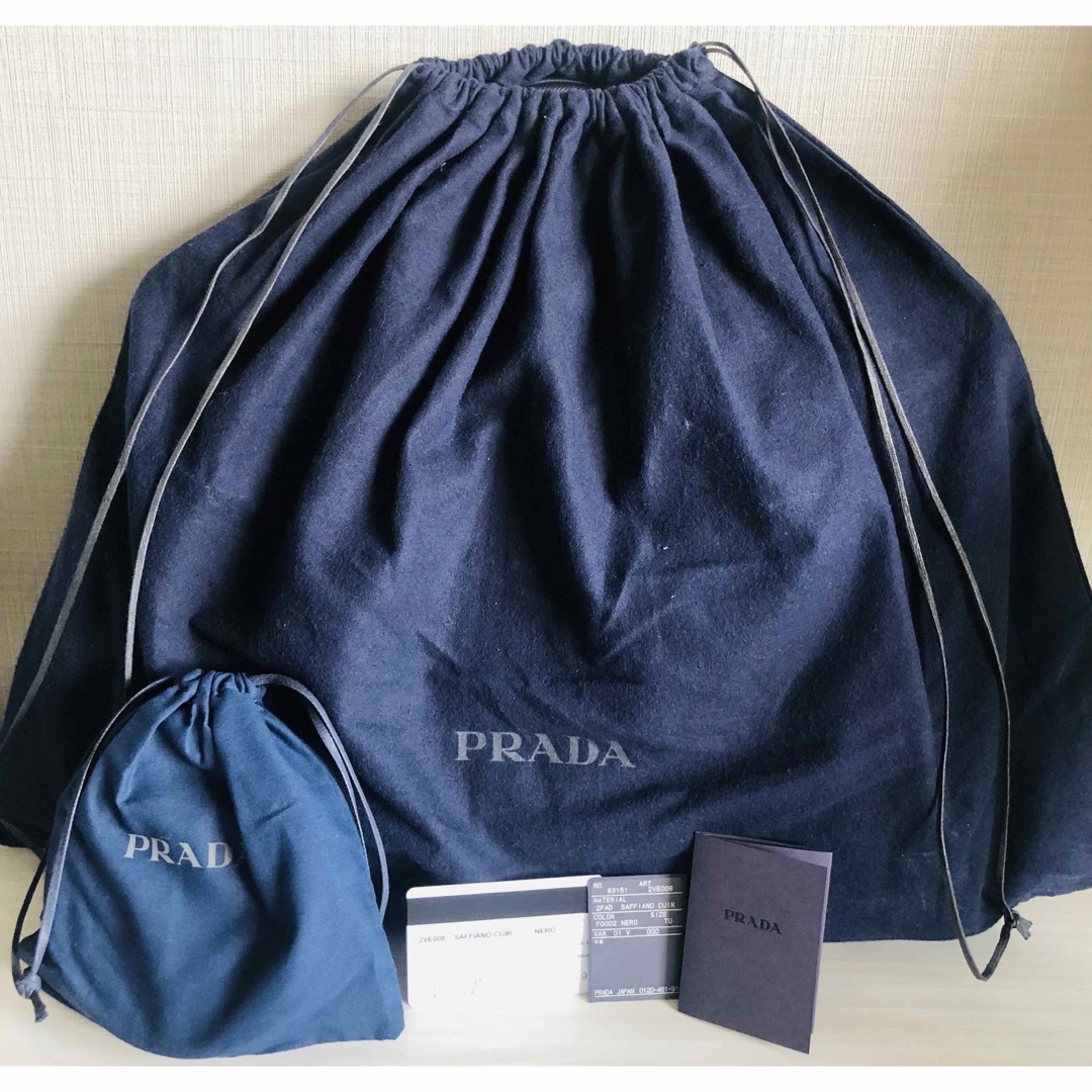 【新品】PRADA プラダサフィアーノ　レザーブリーフケース　ビジネスバッグ　黒