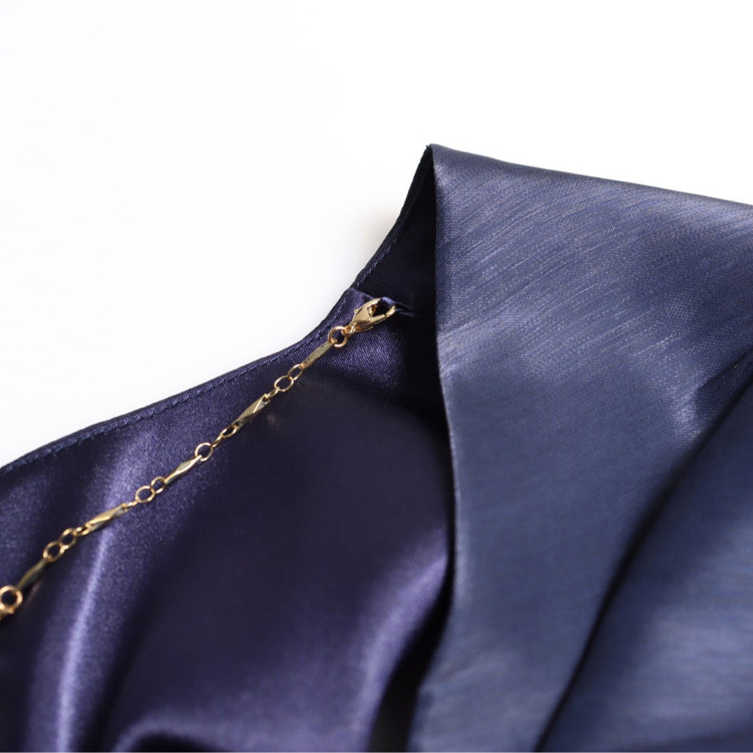 POWDER SUGAR(パウダーシュガー)の裾のビーズが可愛い膝丈ドレス レディースのワンピース(ひざ丈ワンピース)の商品写真