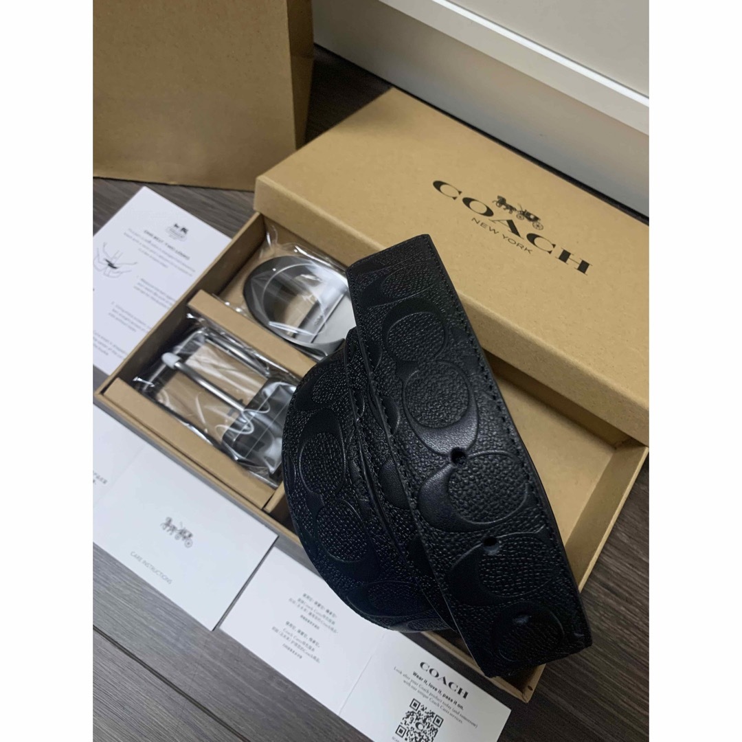 新品未使用 ショッパー付 コーチ coach ベルト リバーシブル プレゼントに