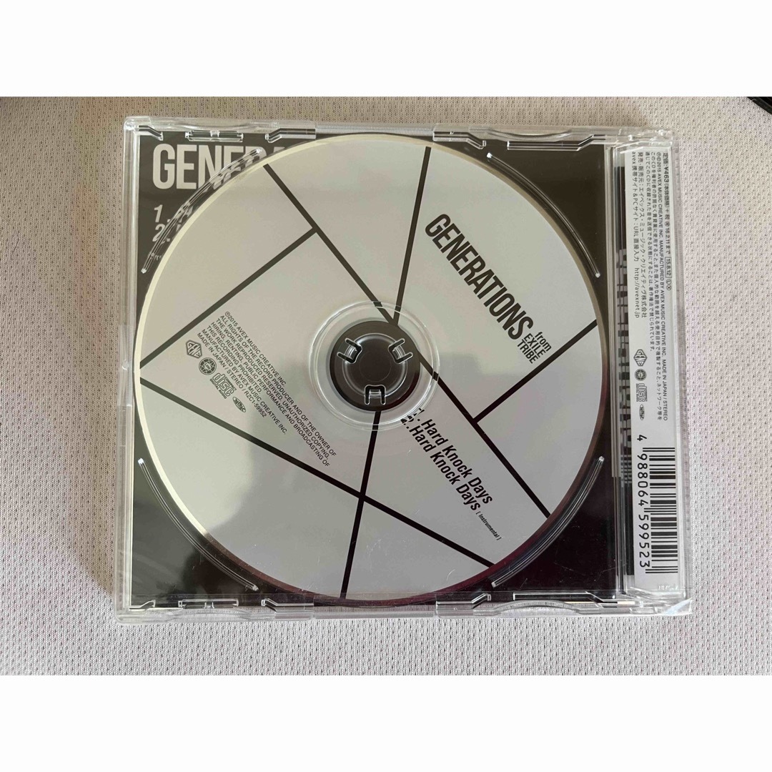 GENERATIONS(ジェネレーションズ)のGENERATIONS　Hard Knock Days エンタメ/ホビーのCD(ポップス/ロック(邦楽))の商品写真