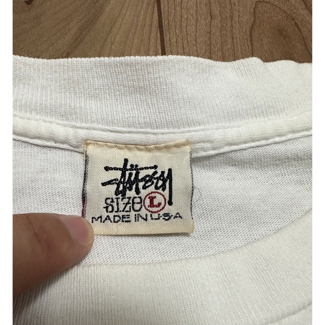 STUSSY(ステューシー)の【L】90代前半 白タグ Old Stussy S Logo Tee メンズのトップス(Tシャツ/カットソー(半袖/袖なし))の商品写真