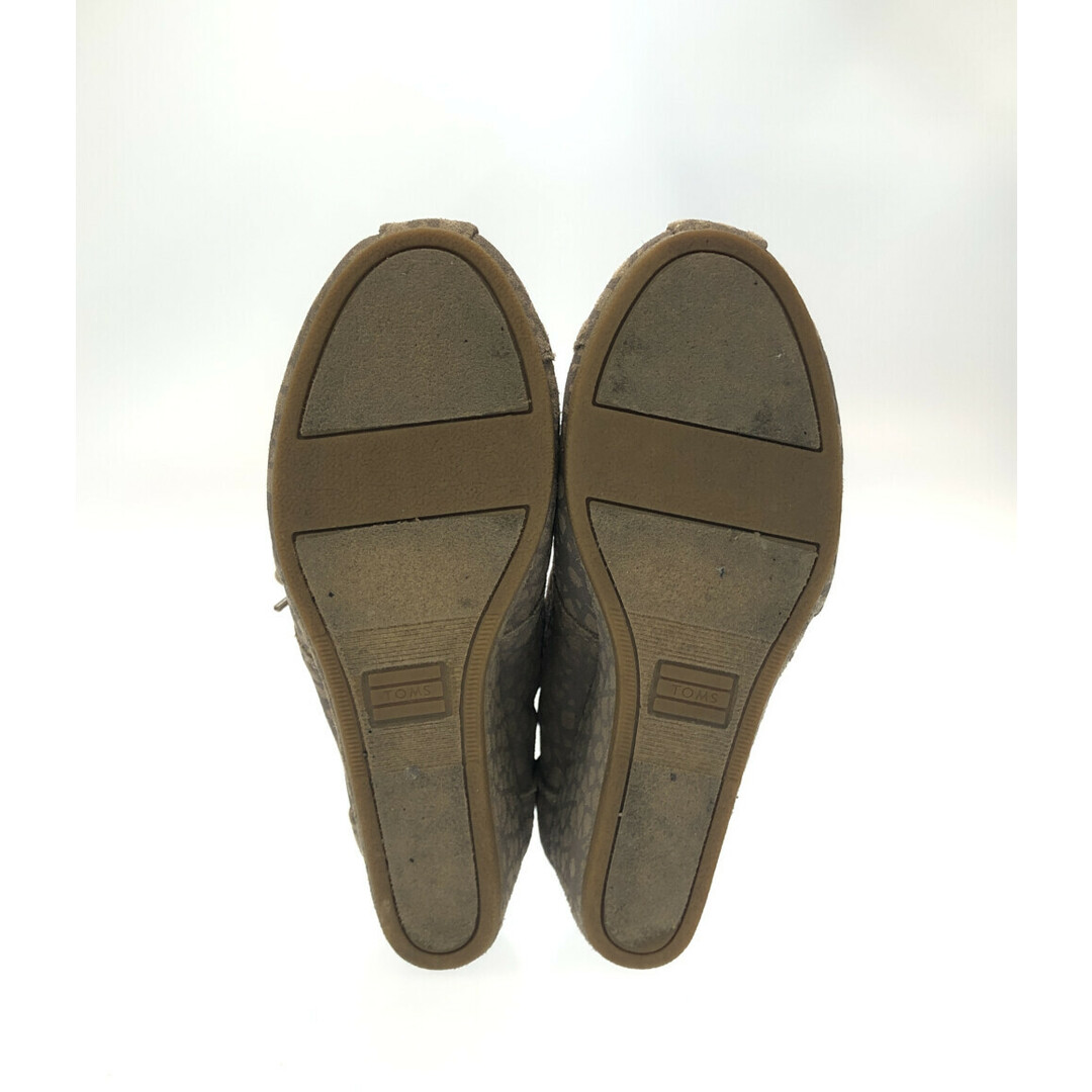 TOMS(トムズ)のトムス TOMS ショートブーツ ブーティ ウエッジソール レディース W6 レディースの靴/シューズ(ブーツ)の商品写真