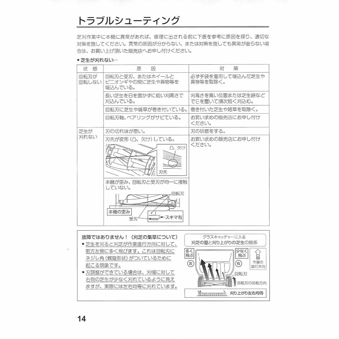 キンボシ(Kinboshi) 日本製ゴールデンスター 手動式芝刈機ハッピーバーディーモアー GSB-2000H - 4