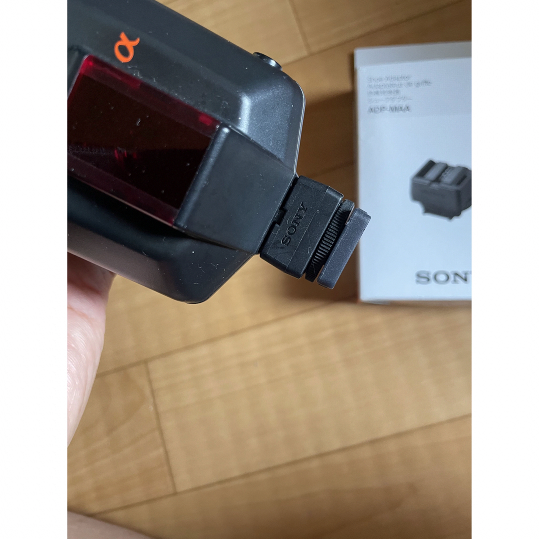 フラッシュ sony ソニー HVL-F36AM ADP-MAA セット美品 6