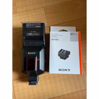 ソニー(SONY)のフラッシュ sony ソニー HVL-F36AM ADP-MAA セット美品(ストロボ/照明)