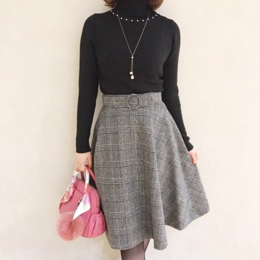 新品☆Aveniretoile☆アベニールエトワール☆チェックスカート☆ウール-