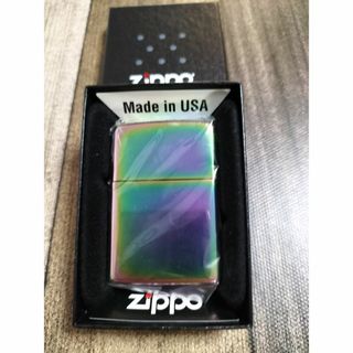 ジッポー(ZIPPO)の【ZIPPO】ジッポー 新品未使用 箱付き オーロラ レインボー スペクトラム(タバコグッズ)