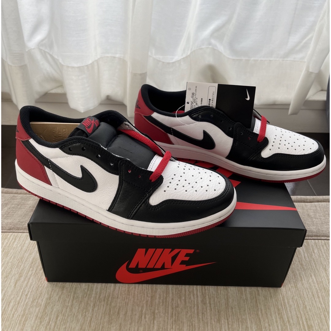 Jordan Brand（NIKE）(ジョーダン)のNike Air Jordan 1 Retro Low OG Black Toe メンズの靴/シューズ(スニーカー)の商品写真