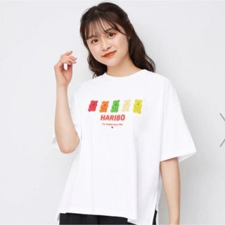 ジーユー(GU)の新品 GU ハリボー 半袖 Tシャツ S ✨　レディース(Tシャツ(半袖/袖なし))