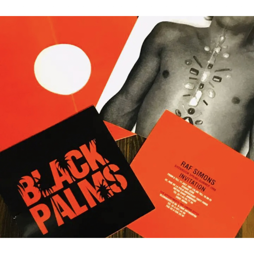 RAF SIMONS(ラフシモンズ)のRaf Simons 98SS BLACK PALMS Invitation エンタメ/ホビーのコレクション(印刷物)の商品写真