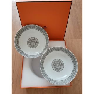 エルメス(Hermes)の新品HERMES　モザイクヴァンキャトル プラチナ シリアルボウル ペア(食器)