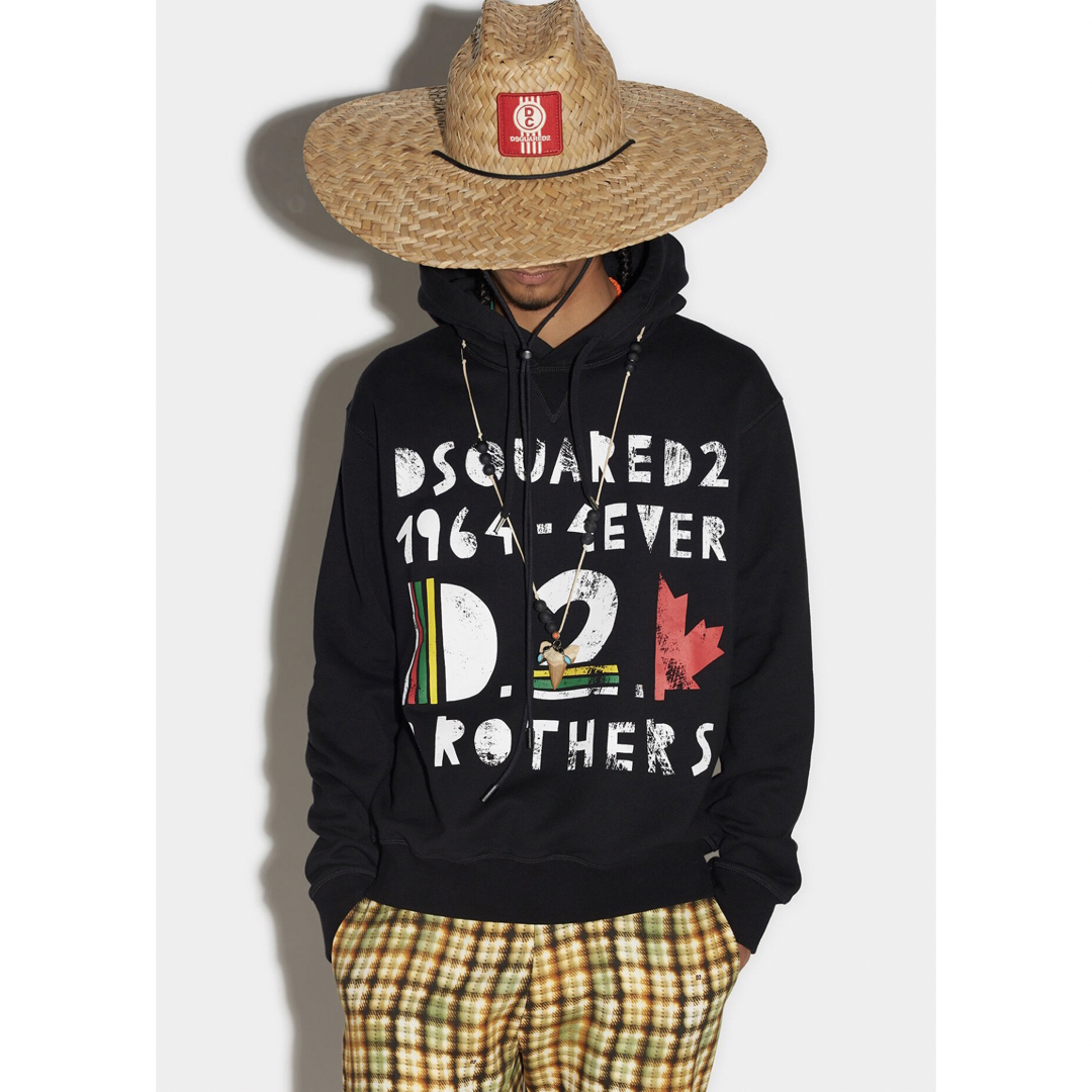 2023SS D2 BROS COOL HOODIE パーカー S ホワイト