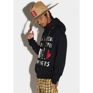 ディースクエアード(DSQUARED2)の2023SS D2 BROS COOL HOODIE パーカー S ホワイト(パーカー)