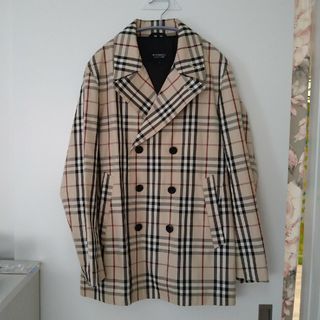 バーバリーブラックレーベル(BURBERRY BLACK LABEL)の【Ｍ プロフ必読さん専用】美品！　BURBERRY　ピーコート　サイズ：М(ピーコート)