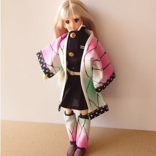 リカちゃんハンドメイド服123 蝶柄羽織セット(その他)